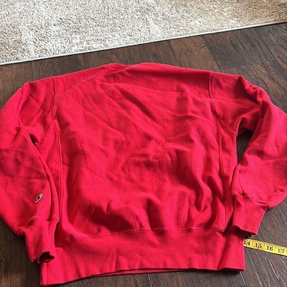 Champion Reverse Weave sweatshirt size M with smile face embroidered on chest - Picture 8 of 8